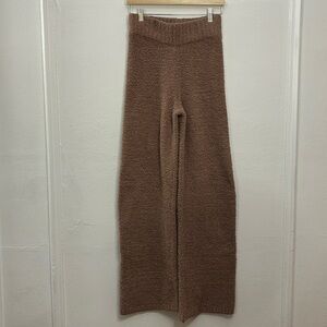 SKIMS Teddy Fleece Knit Wide Leg Lounge Pants